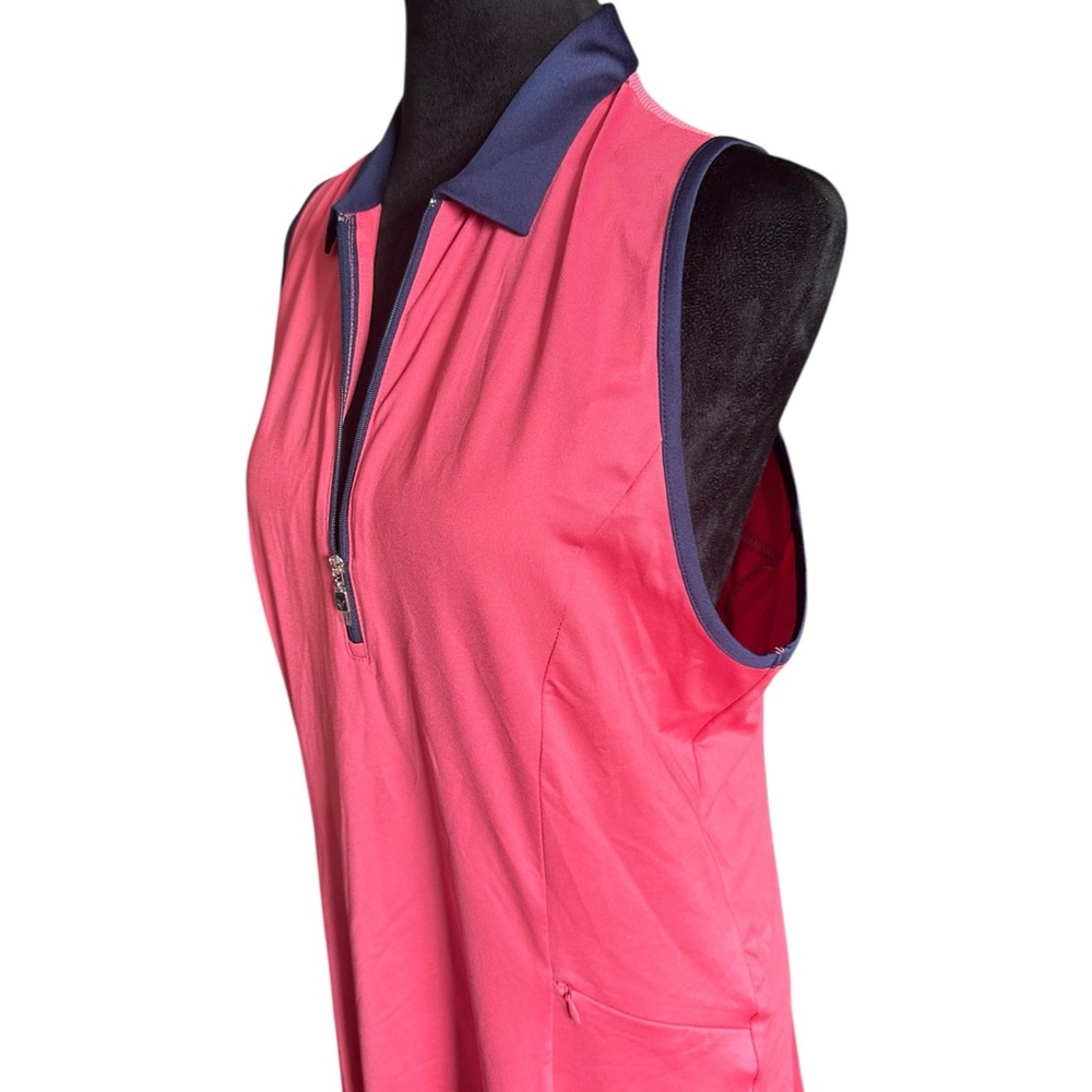 NEW Callaway Golf Women’s Sleeveless Flounce Dress – Large – Fruit Dove - Picture 7 of 15